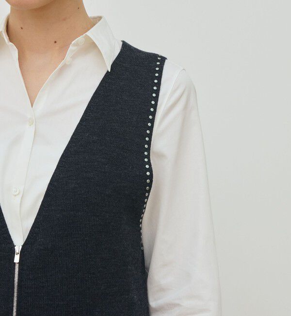 DES PRES「ハーフカーディガン ミドルジレ」|ベスト・ジレ|