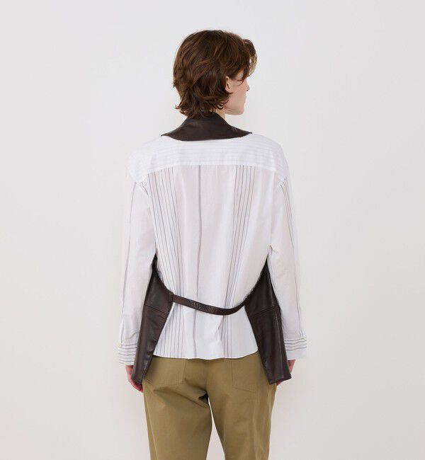 GALERIE VIE「スムースカーフ カラーレスベスト」|ベスト・ジレ|