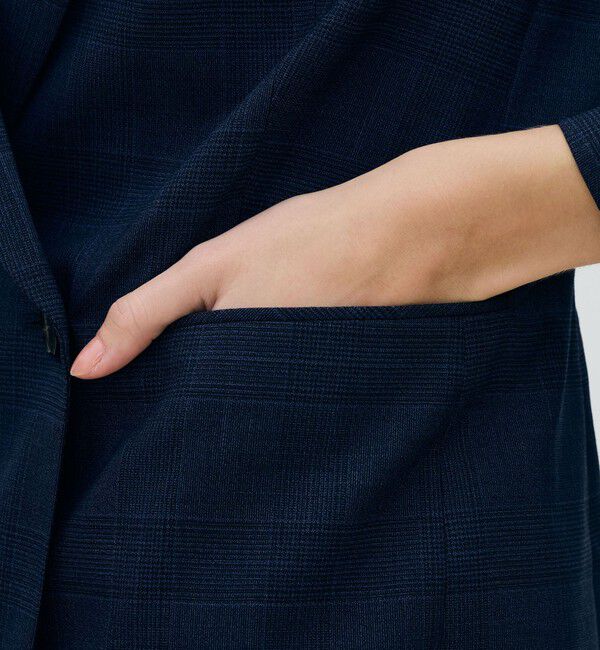 TOMORROWLAND collection「スクーロブルー ダブルブレストジャケット」|テーラードジャケット|