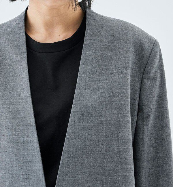 Edition「Super140&rsquo;sトロピカルウール ノーカラージャケット」|ノーカラージャケット|