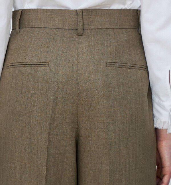 TOMORROWLAND collection「ZELANDER Z-TWIST タックワイドパンツ」|スラックス|