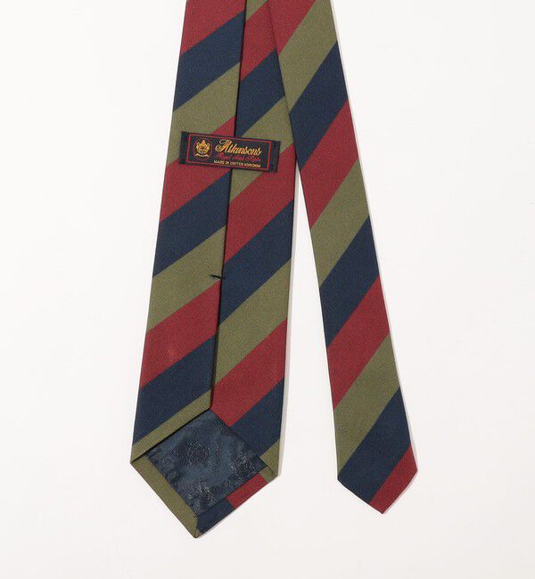 TOMORROWLAND GOODS「Atkinsons アイリッシュポプリン レジメンタルストライプネクタイ」|ネクタイ・蝶ネクタイ|