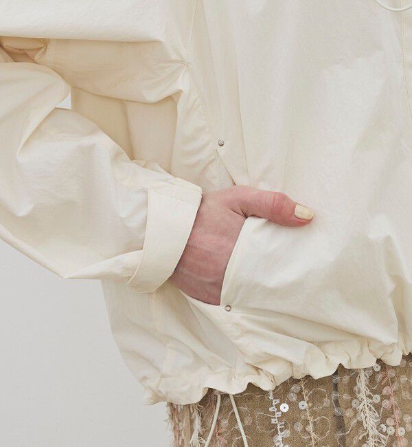 DES PRES「ポリエステルナイロンコットン フーディテックブルゾン」|ブルゾン・スタジャン|