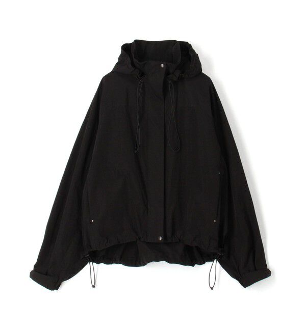 DES PRES「ポリエステルナイロンコットン フーディテックブルゾン」|ブルゾン・スタジャン|19 ブラック