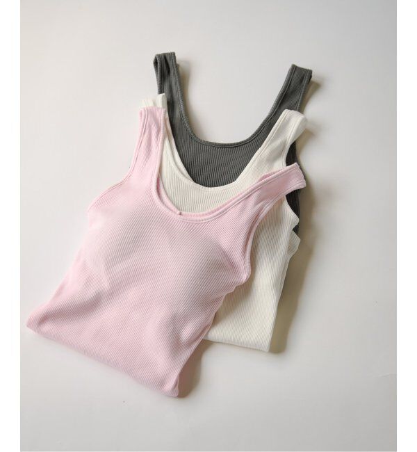 EMILYWEEK「【EMILY WEEK &times; IENA】コットンシルク リブタンクトップ」|インナー|