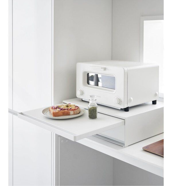 journal standard Furniture「《WEB限定》【tower/タワー】キッチン家電下引き出し&スライドテーブル」|食器・キッチングッズ|