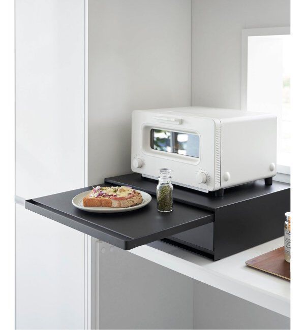 journal standard Furniture「《WEB限定》【tower/タワー】キッチン家電下引き出し&スライドテーブル」|食器・キッチングッズ|