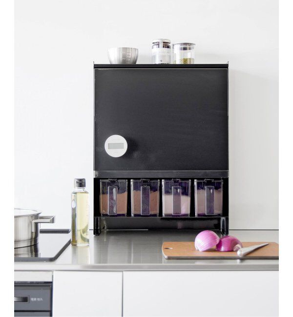 journal standard Furniture「《WEB限定》【tower/タワー】前が開く 隠せる調味料ラック」|食器・キッチングッズ|