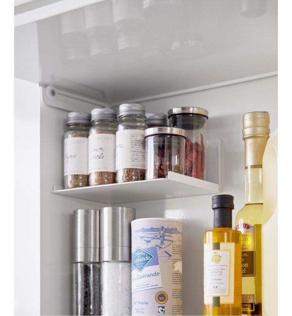 journal standard Furniture「《WEB限定》【tower/タワー】前が開く 隠せる調味料ラック」|食器・キッチングッズ|