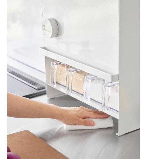 journal standard Furniture「《WEB限定》【tower/タワー】前が開く 隠せる調味料ラック」|食器・キッチングッズ|