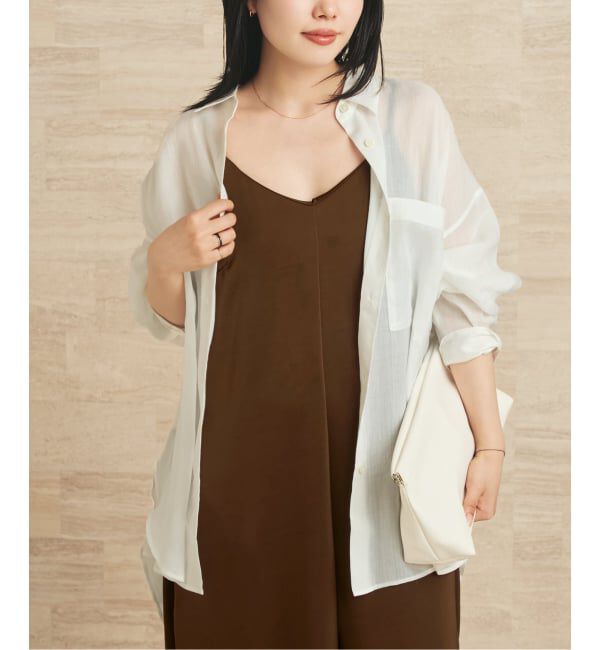 Plage「《予約》RAMIE LYOCELL VOLUME シャツ」|シャツ・ブラウス|ホワイト