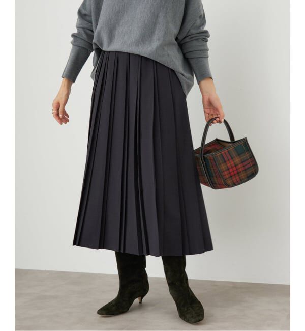 IENA「ストレッチプリーツスカート」|スカート|