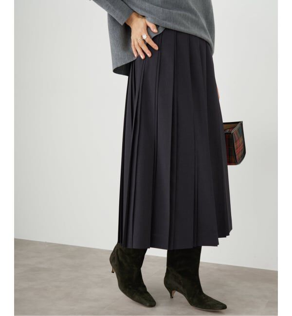 IENA「ストレッチプリーツスカート」|スカート|