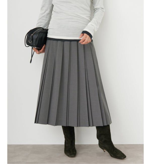 IENA「ストレッチプリーツスカート」|スカート|