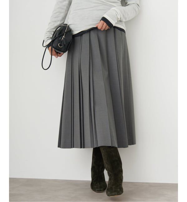 IENA「ストレッチプリーツスカート」|スカート|