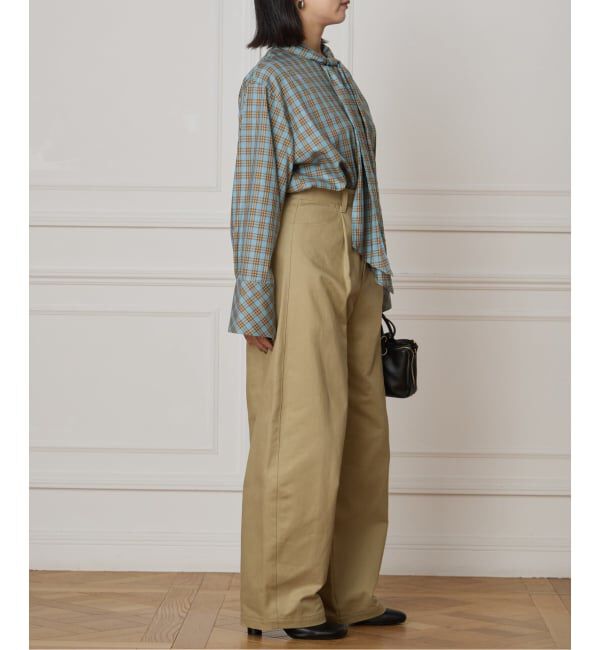 IENA LA BOUCLE「IENA LA BOUCLE コットンフロンタブルボウタイブラウス」|シャツ・ブラウス|