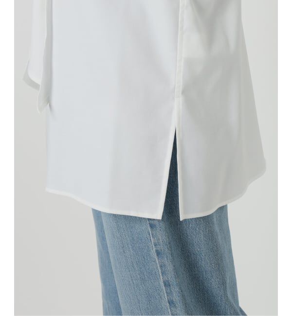 IENA LA BOUCLE「IENA LA BOUCLE コットンフロンタブルボウタイブラウス」|シャツ・ブラウス|