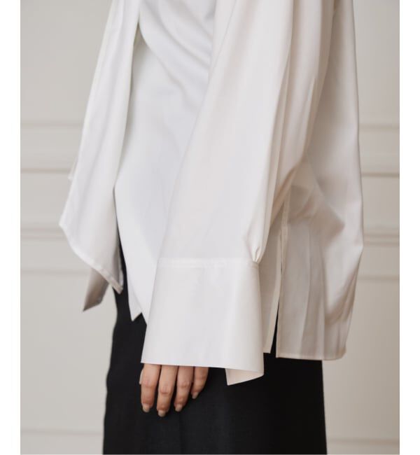 IENA LA BOUCLE「IENA LA BOUCLE コットンフロンタブルボウタイブラウス」|シャツ・ブラウス|