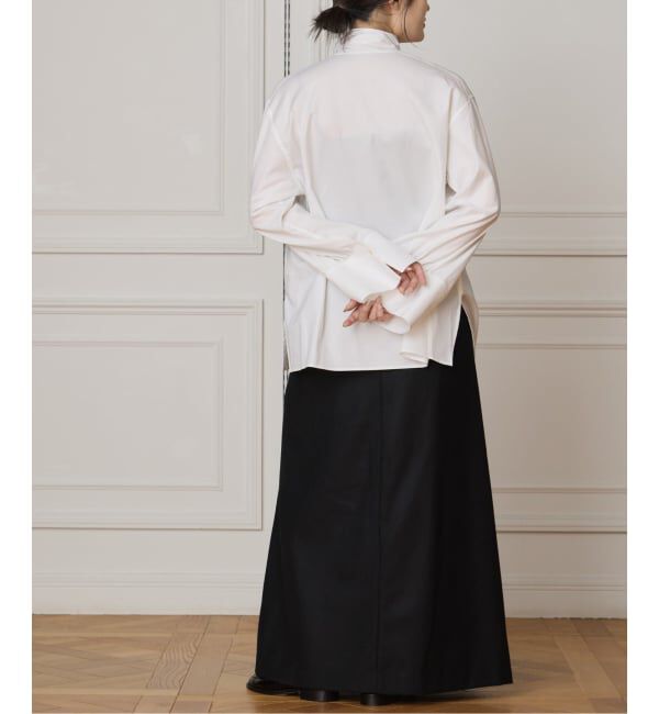 IENA LA BOUCLE「IENA LA BOUCLE コットンフロンタブルボウタイブラウス」|シャツ・ブラウス|