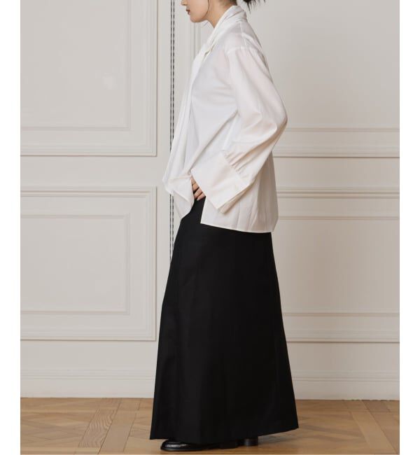 IENA LA BOUCLE「IENA LA BOUCLE コットンフロンタブルボウタイブラウス」|シャツ・ブラウス|