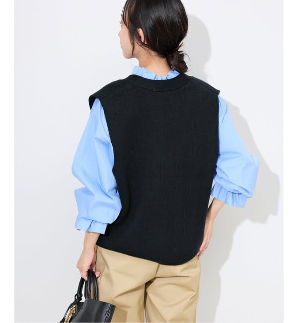 SLOBE IENA「《追加》パールニットベスト」|ベスト・ジレ|