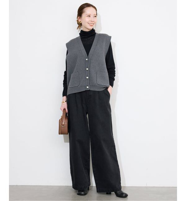 SLOBE IENA「《追加》パールニットベスト」|ベスト・ジレ|
