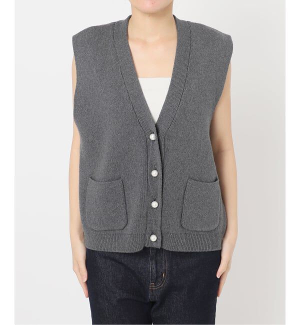 SLOBE IENA「《追加》パールニットベスト」|ベスト・ジレ|