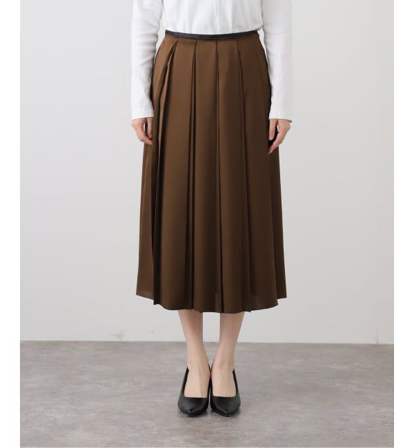 VERMEIL par iena「《追加》サテンプリーツスカート」|スカート|