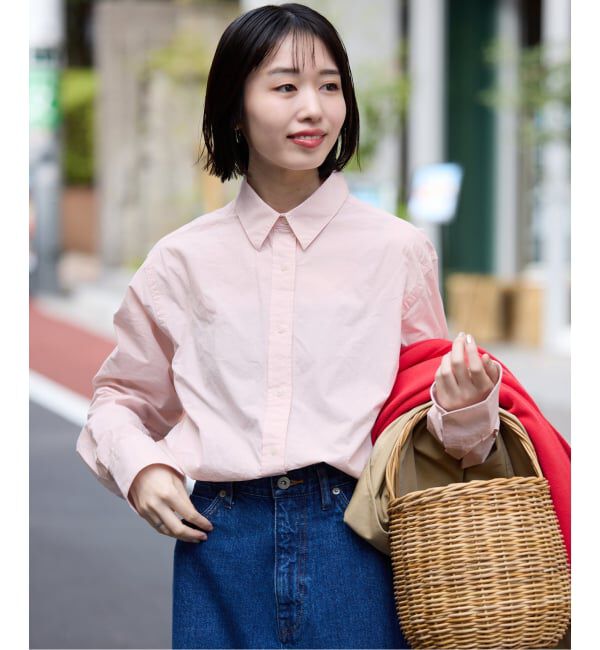 SLOBE IENA「Wash Cotton Color シャツ」|シャツ・ブラウス|