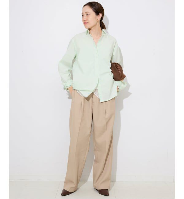 SLOBE IENA「Wash Cotton Color シャツ」|シャツ・ブラウス|