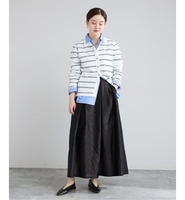 IENA「襟付きボーダーニット」|ニット・セーター|