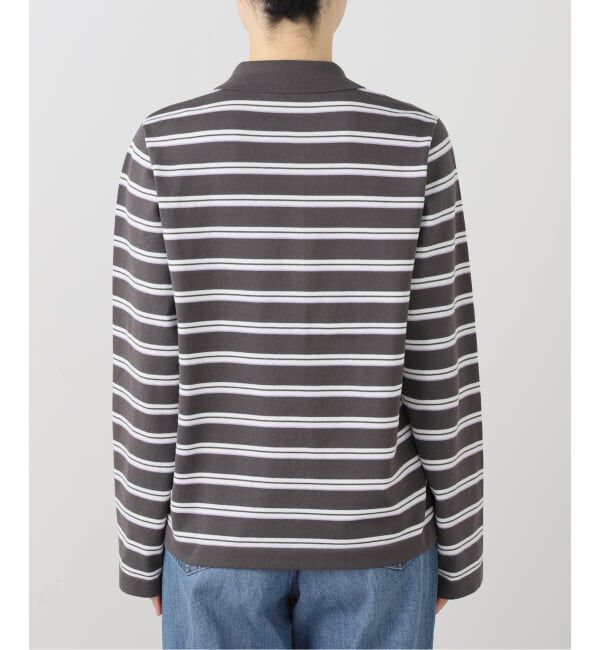 IENA「襟付きボーダーニット」|ニット・セーター|