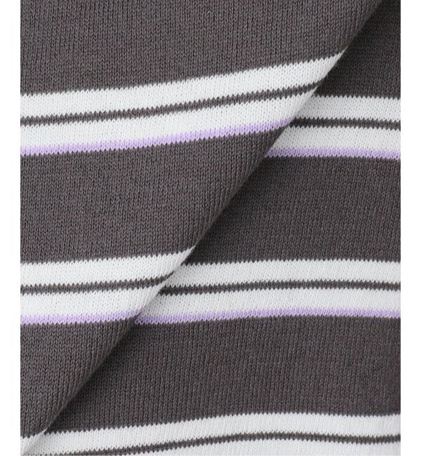 IENA「襟付きボーダーニット」|ニット・セーター|