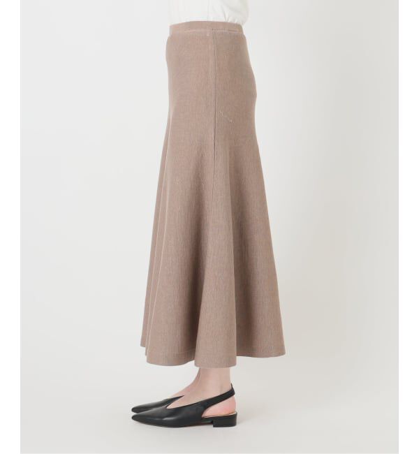 SLOBE IENA「《セットアップ対応可/予約》セミフレアニットスカート」|スカート|