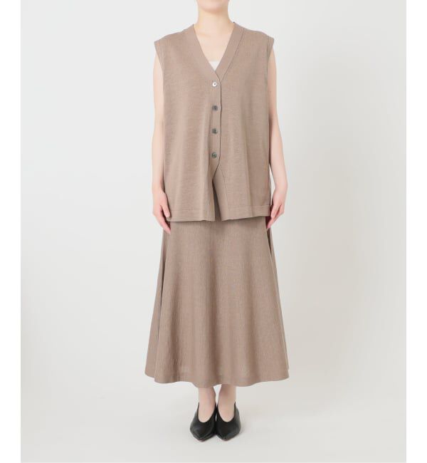 SLOBE IENA「《セットアップ対応可/予約》セミフレアニットスカート」|スカート|