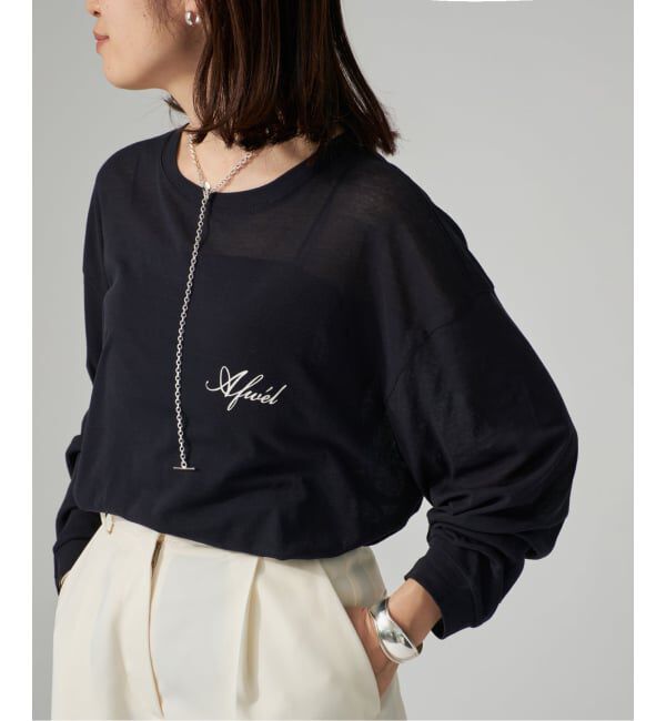 VERMEIL par iena「St.Johns 3rd club セントジョンズサードクラブ 別注 シアーLong-Tシャツ 0」|Tシャツ・カットソー|ネイビー