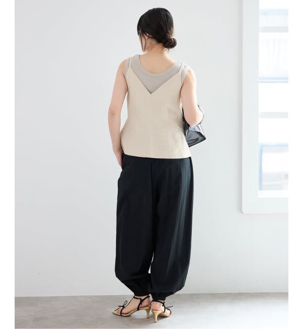 IENA「《セットアップ対応/予約》ウォッシャブル リネン混シェイプジレ」|その他|