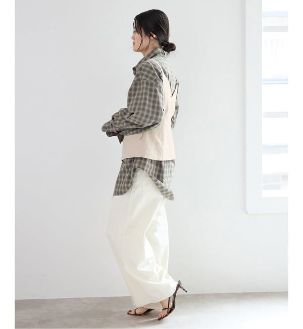 IENA「《セットアップ対応/予約》ウォッシャブル リネン混シェイプジレ」|その他|