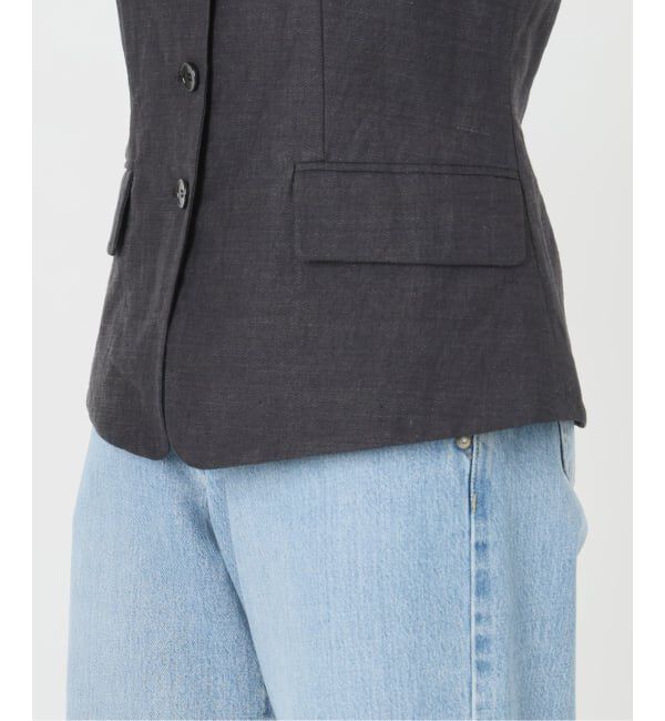 IENA「《セットアップ対応/予約》ウォッシャブル リネン混シェイプジレ」|その他|