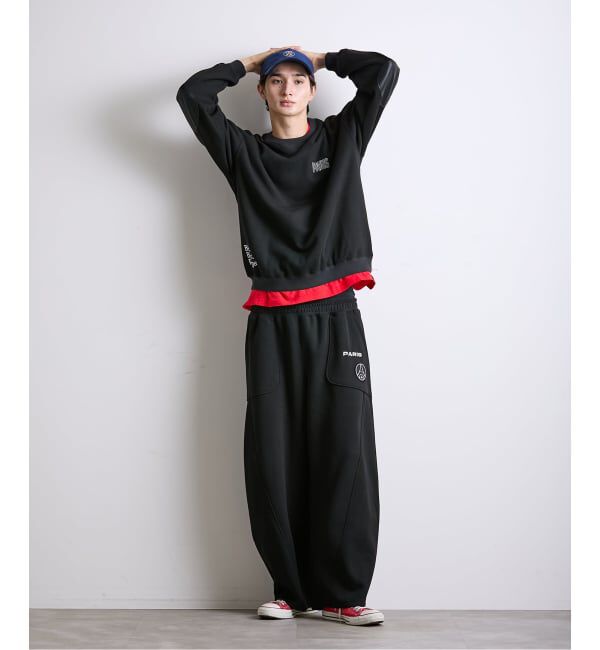 Paris Saint-Germain「【Paris Saint-Germain / パリ・サン＝ジェルマン】 JP Knit-Like Script Sweat」|スウェット・ジャージ|