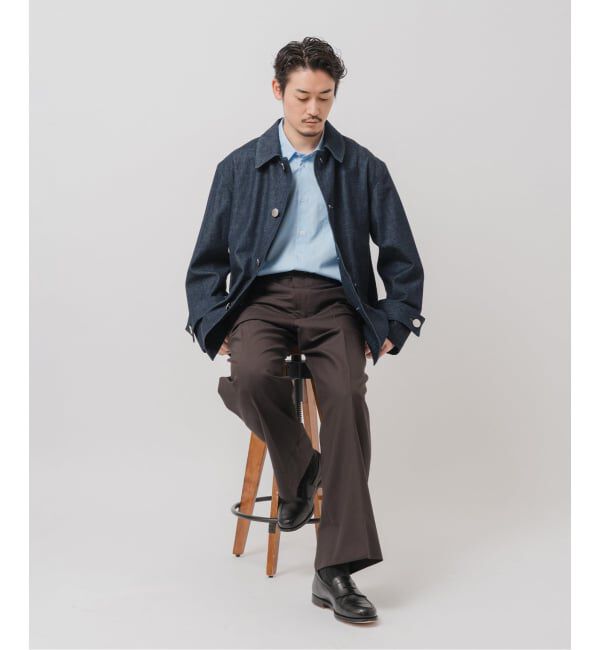 EDIFICE「MACKINTOSH(マッキントッシュ) 別注 HUMBIE/ハンビー デニム SHORT SL」|デニムジャケット|