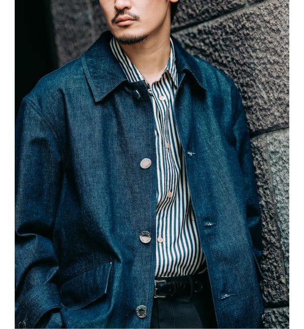 EDIFICE「MACKINTOSH(マッキントッシュ) 別注 HUMBIE/ハンビー デニム SHORT SL」|デニムジャケット|