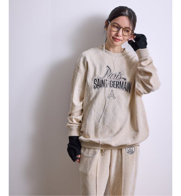 Paris Saint-Germain「【Paris Saint-Germain / パリ・サン＝ジェルマン】  JP Velour Texture Crew」|スウェット・ジャージ|