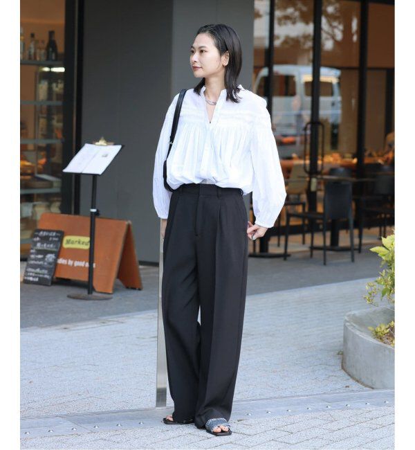 JOURNAL STANDARD「《追加2》ウールライクストレッチスラックスパンツ」|スラックス|