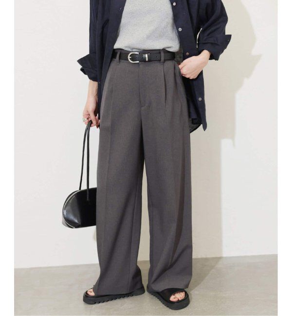 JOURNAL STANDARD「《追加2》ウールライクストレッチスラックスパンツ」|スラックス|グレー