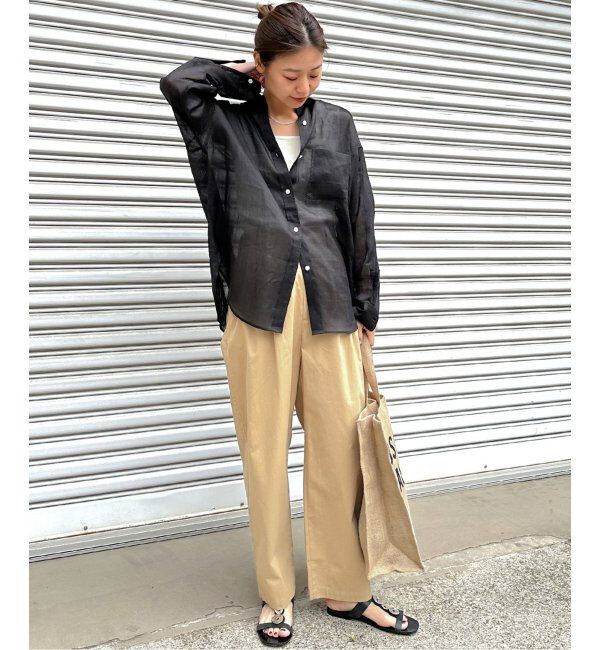 JOURNAL STANDARD relume「《追加2》手洗い可 / ラミーオーバーサイズシャツ」|シャツ・ブラウス|