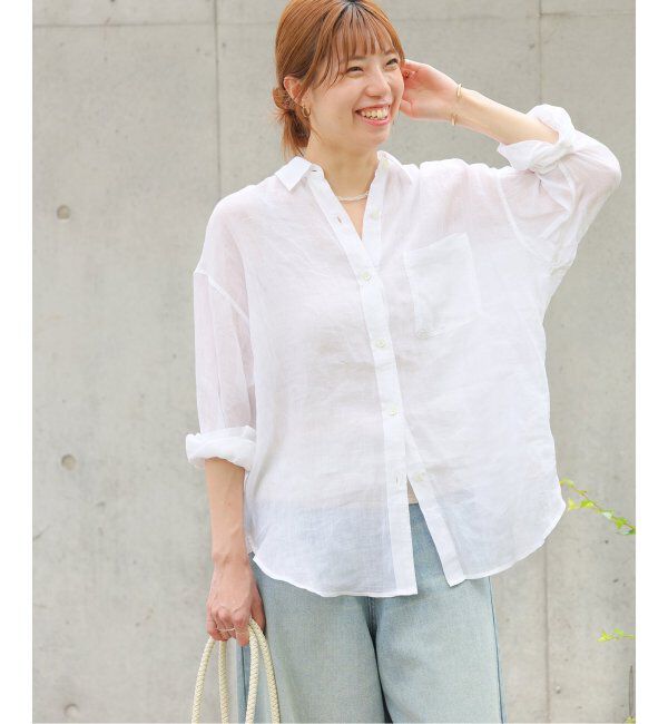 JOURNAL STANDARD relume「《追加2》手洗い可 / ラミーオーバーサイズシャツ」|シャツ・ブラウス|