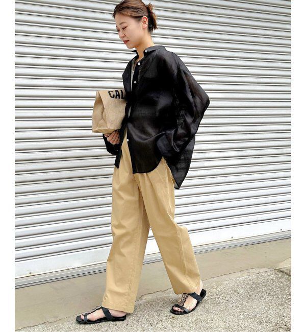 JOURNAL STANDARD relume「《追加2》手洗い可 / ラミーオーバーサイズシャツ」|シャツ・ブラウス|