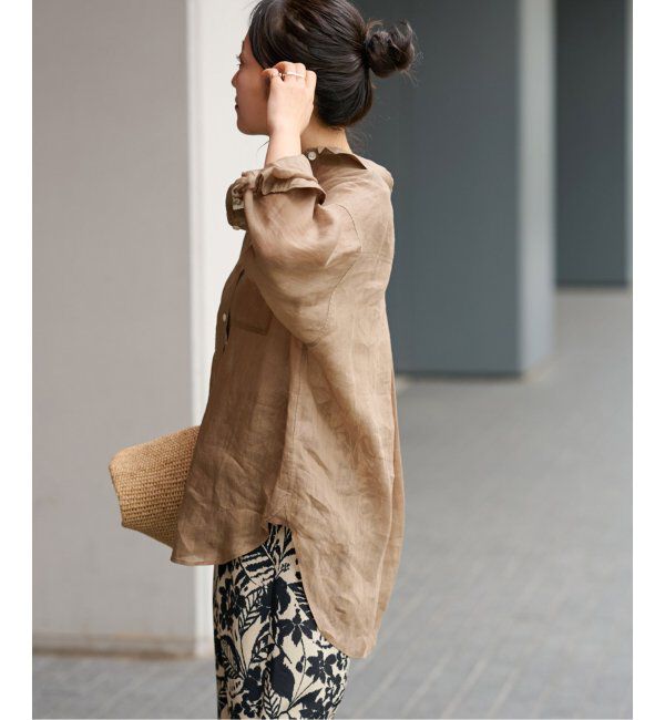 JOURNAL STANDARD relume「《追加2》手洗い可 / ラミーオーバーサイズシャツ」|シャツ・ブラウス|