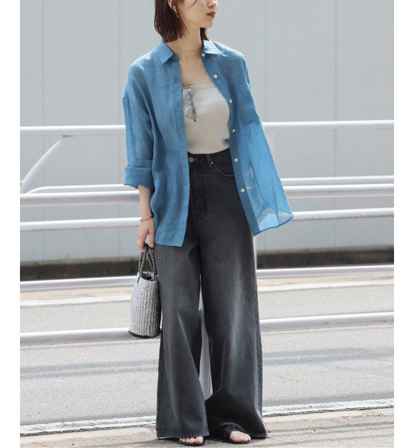 JOURNAL STANDARD relume「《追加2》手洗い可 / ラミーオーバーサイズシャツ」|シャツ・ブラウス|